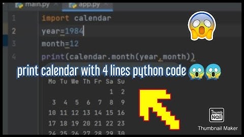 Learn python in Telugu how to create calendar with python code full python course python techniques
