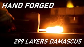 Hand Forged Damascus Steel Bunka Knife - Part 1