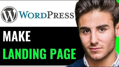 HOW TO CREATE WORDPRESS LANDING PAGE! (STEP BY STEP)