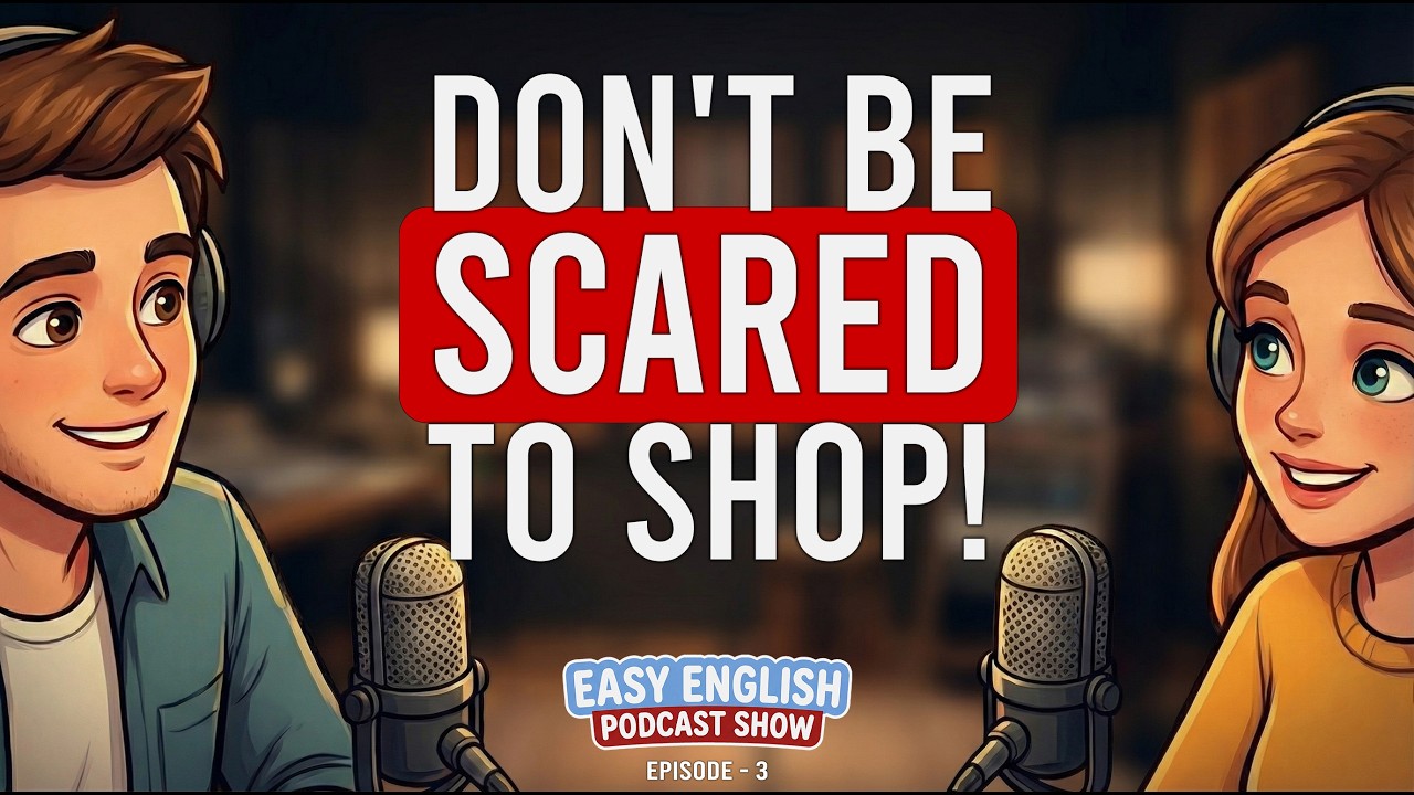 Supermarket Vocabulary & English Shopping Words - AISLE? CART? LEARN NOW! | A1-A2 level | Podcast 3