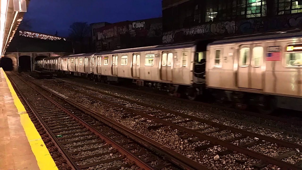 RARE: R160 (Q) Train via Sea Beach Express passing New Utrecht Avenue ...