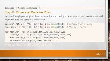 Resolving the os.rename Error: How to Rename Files Efficiently in Python