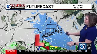 FORECAST: A chilly day with increasing clouds as a developing storm system to our west approaches...