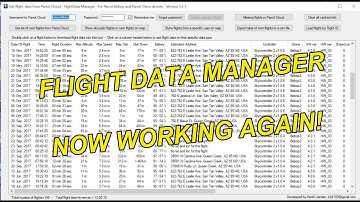 FLIGHT DATA MANAGER NOW WORKING AGAIN