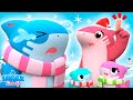 CHRISTMAS: Oh no! Baby Shark got a BOO BOO  playing in the Snow! - Kids learn safety tips