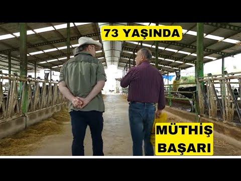 73 YAŞINDA MÜTHİŞ BAŞARI (100 Baş İnek İle Günlük 40 Litre Süte Ulaştı)