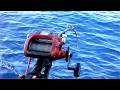 Boat Fishing The electric reel stops! The pulling strength of deep sea fish