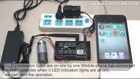 Smartphone WIFI Controller for iOS Control DC Motor
