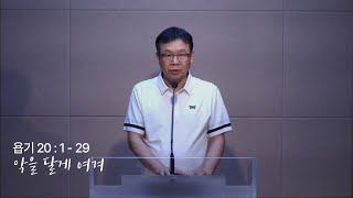오늘의 GT(250530 금), 욥기 20:1-29_ 악을 달게 여겨
