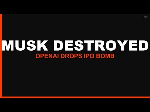 OpenAI IPO Announced HOURS After Musk Lawsuit DISMISSED 🚨
