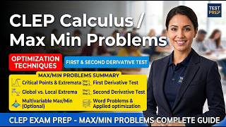 CLEP Calculus Max Min Problems