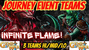 Infinite Loop Gems of War JOURNEY TEAMS 2023 | 3 Teams Hi/MID/LO for the Dragon Journey Event Guide