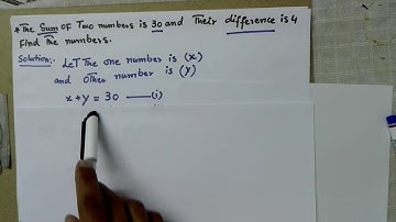 difference between two numbers is 30 and there difference is 4 .find the numbers