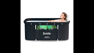 Portable Bathtub | Foldable Soaking Bath Tub  Bathtub for Adults, Home Bathroom Spa Hot Ice Bath,