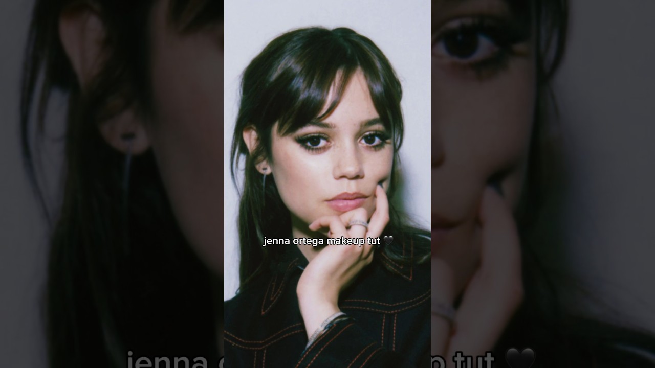 jenna ortega makeup tutorial 🖤🏹 do you want to see more of these? 