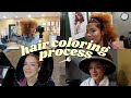 Copper red hair dye tutorial  transforming my curls