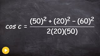 Be careful typing Law of Cosines in your calculator screenshot 2