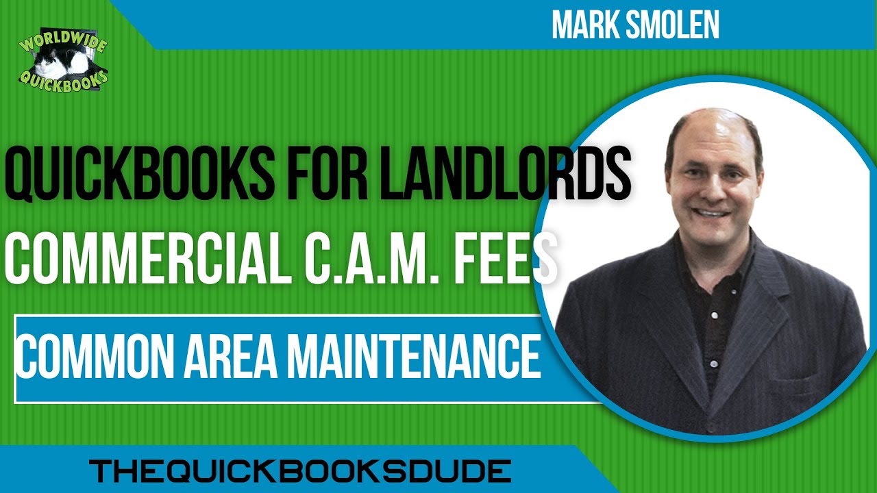 Common Area Maintenance Fees In QuickBooks YouTube