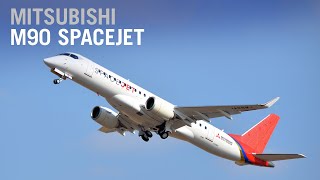 First Mitsubishi SpaceJet M90 in Final Configuration Takes Flight – AIN