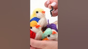 Yarn Bird Craft | Make an Easy Bird from Yarn🧶🦜🪱