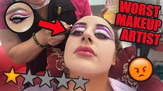 I WENT TO THE WORST REVIEWED MAKEUP ARTIST IN DUBAI!!