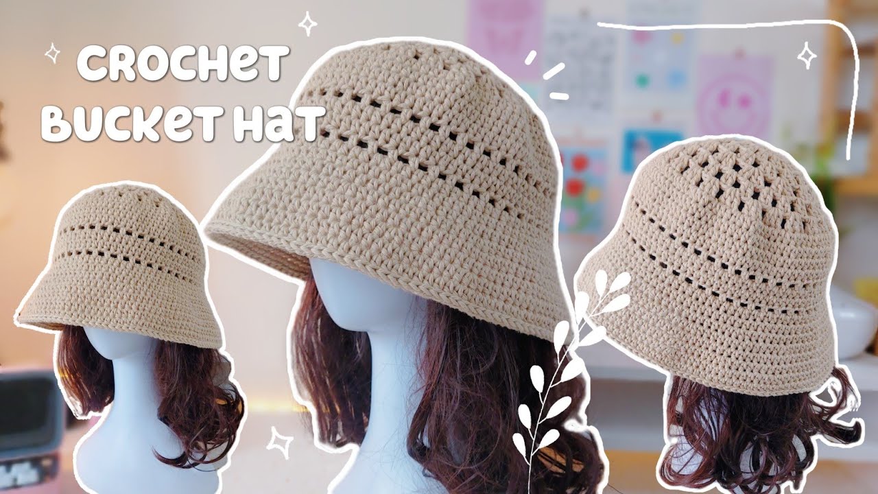 ハット SUNLOVE Crochet Bucket Hat TF5D0154 How to crochet bucket hat ❤️ sun hat crochet | Crochet