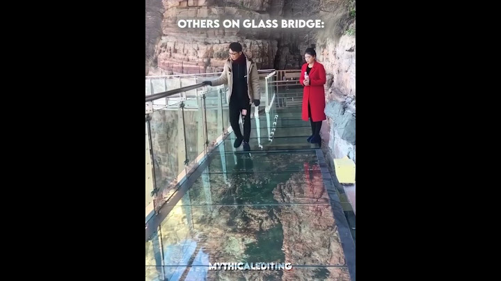 Others On Glass Bridge VS This Diva 👧☠️ #glass#bridge#run#skulledit#edit#china#funny