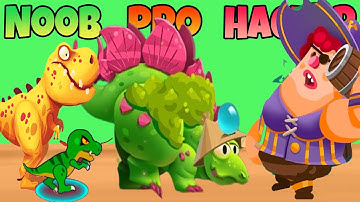 Dino Bash 🦕🔥 – Noob vs Pro vs Hacker Defense War!