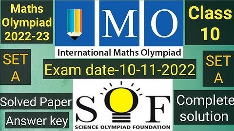 IMO Class 10 solution (answer key) 2022-23 #olympiads #imo #maths #math #sof #class10 #class10maths