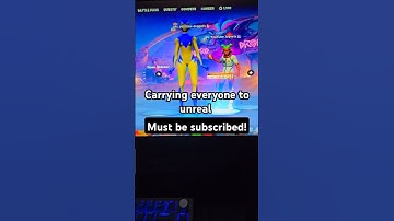carrying subscribers to unreal! #fortnite #gaming #ranked #unreal #funny @Jayse15