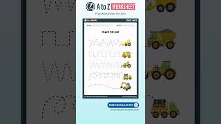 Zig Zag Line Tracing Worksheet for Nursery Kids – Free PDF