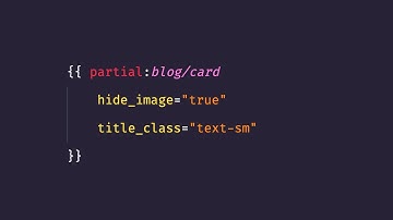Building a Blog — Reusable Partials