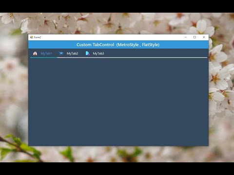 Custom TabControl in vb.net - (Two Styles  #FlatStyle #LineStyle) | MalluCoder