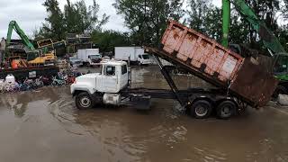 miami flooded and so did the scrapyard !!!