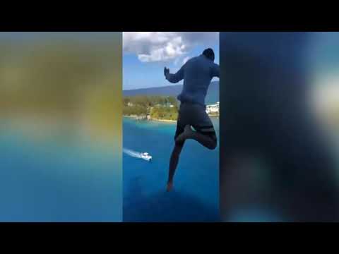 Video: Man Springt Vom Kreuzfahrtschiff, Für Das Leben Verboten