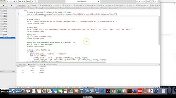 Using Python to access MySQL database server on either MacOS and Windows OS computers