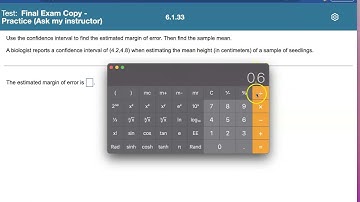 MTH 245 Statistics Final Exam Review 6.1.33