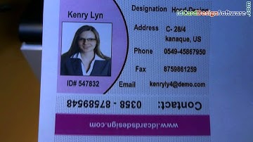 Easy to create and print ID cards using DRPU ID card design software