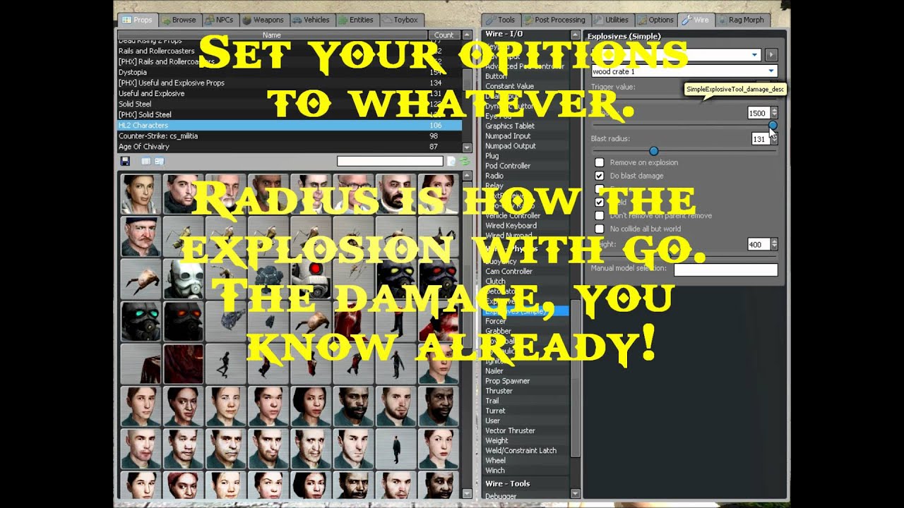 GMOD: How to make a minge contraption! (Works)