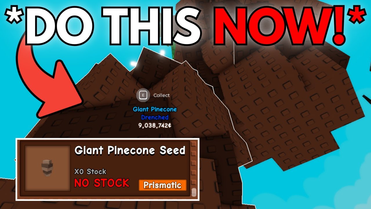 DO This GIANT PINECONE Method To Get RICH FAST in Grow a Garden! - YouTube