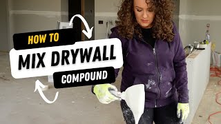 How to mix drywall compound so it's smooth and creamy