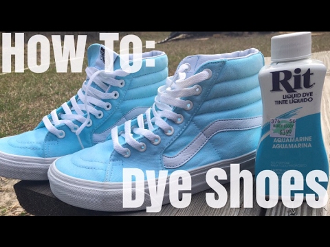 HOW TO: Dye Shoes!! - YouTube