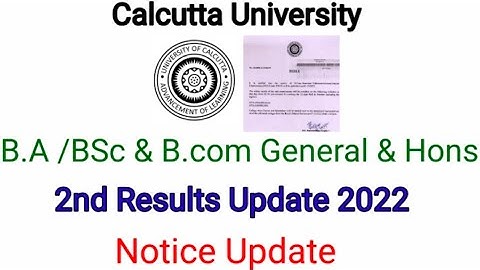 Cu 2nd sem RESULT 2022। UPDATE |Cu Results 2022। Calcutta university 2nd semester result।Cu review