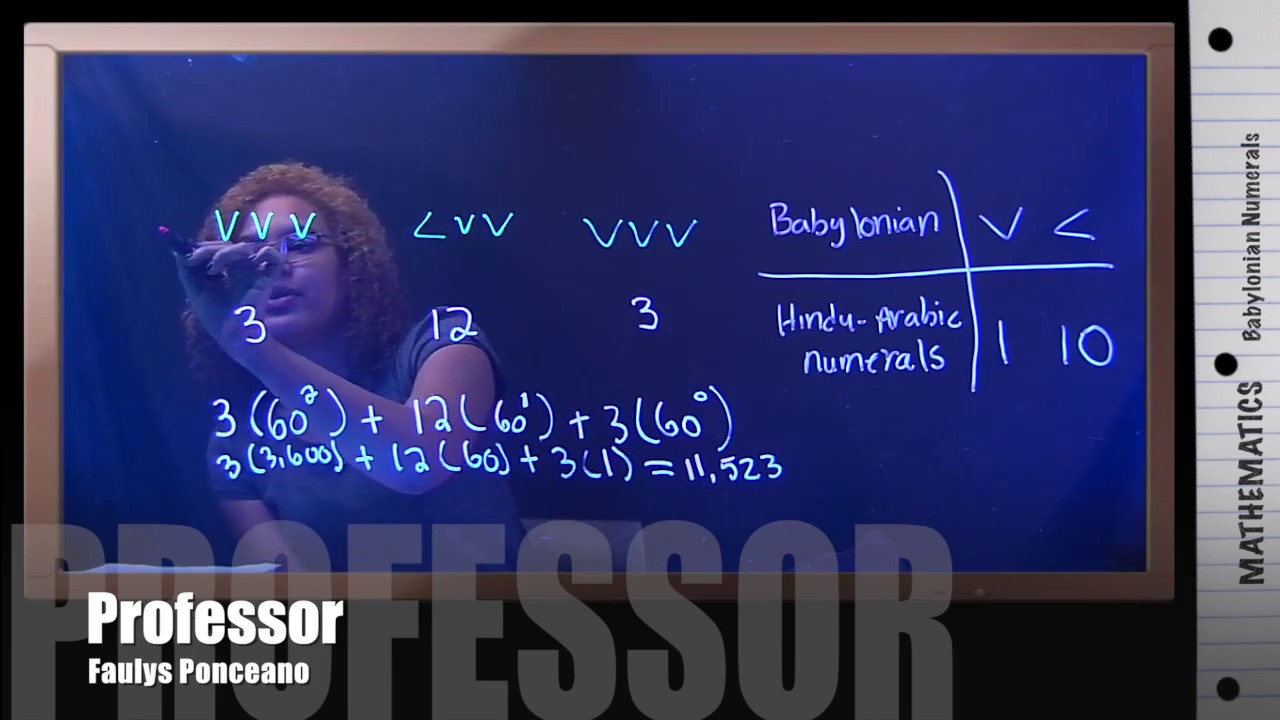 Convert Babylonian Numerals To Hindu Arabic Youtube