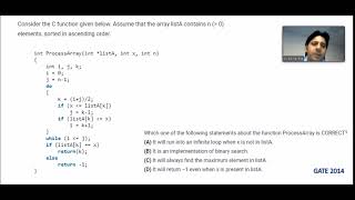 C | C++ | Programming | GATE 2014 | Unsolved