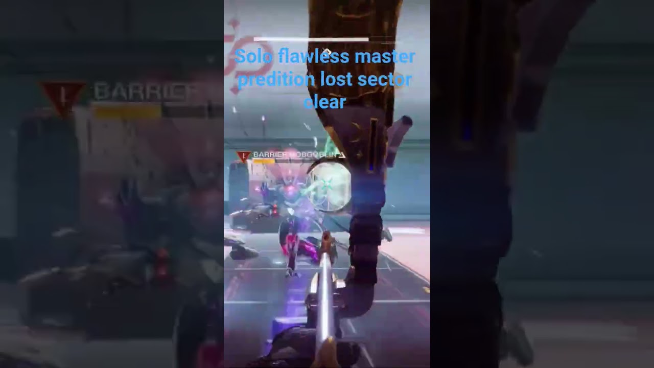 Getting the solo flawless master predition lost sector clear 