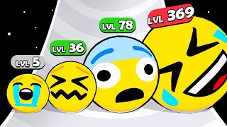 SCALE EMOJI: Level Up Emoji Balls All Levels (Number Games) screenshot 1