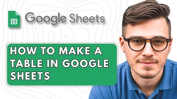 How to Make a Table in Google Sheets [2025 Guide]