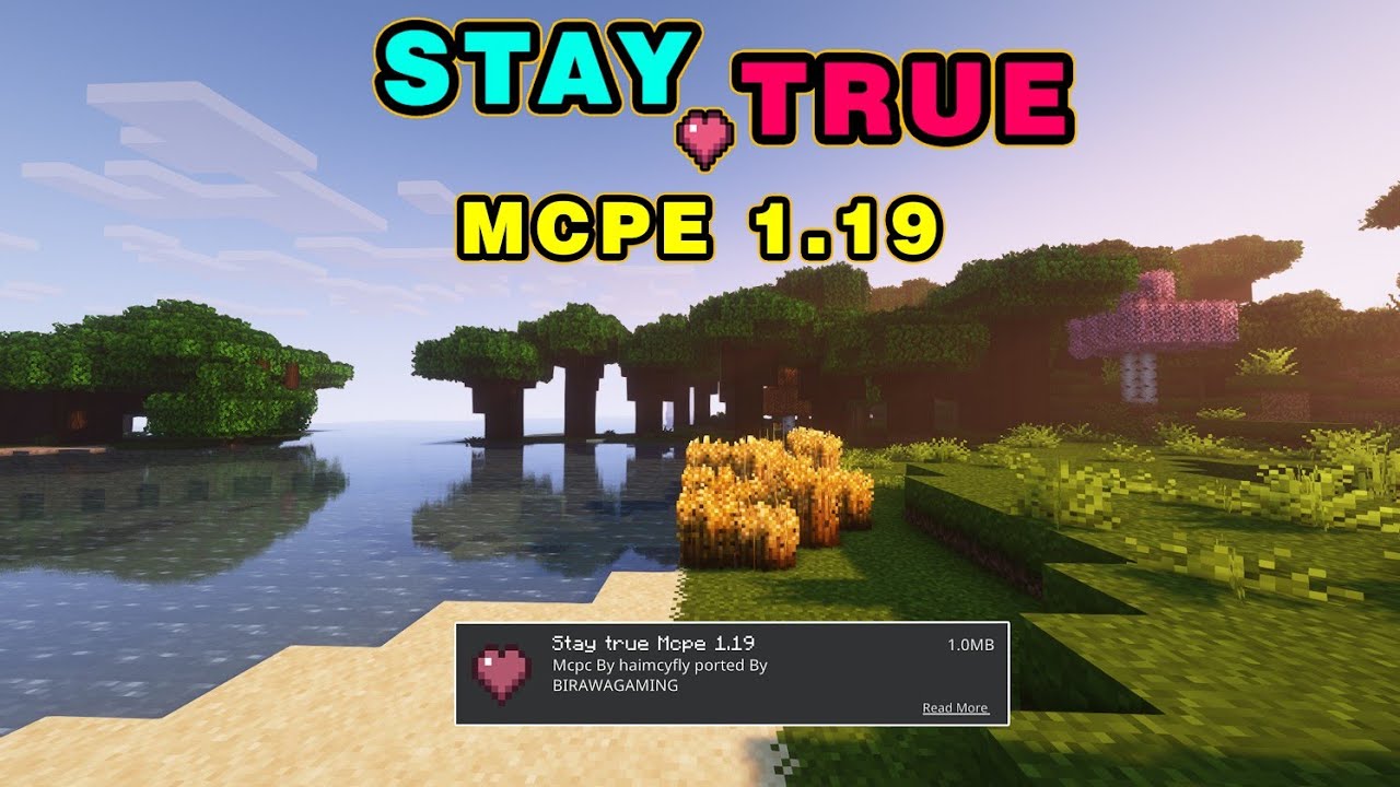 Update terbaru dari texture pack stay true minecraft pe 1 19 youtube