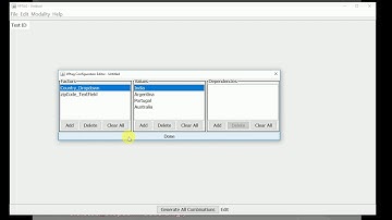 Generate Test combination (Pairwise Tool) through VPTag